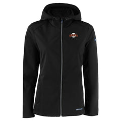 Black San Francisco Giants Cutter & Buck Women's Evoke Eco Softshell Recycled Full-Zip Jacket