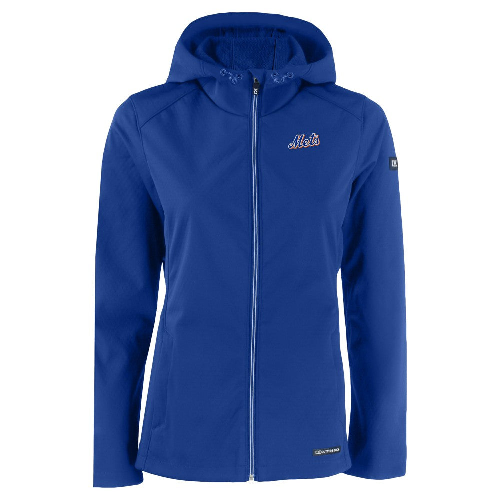 Royal New York Mets Cutter & Buck Women's Evoke Eco Softshell Recycled Full-Zip Jacket