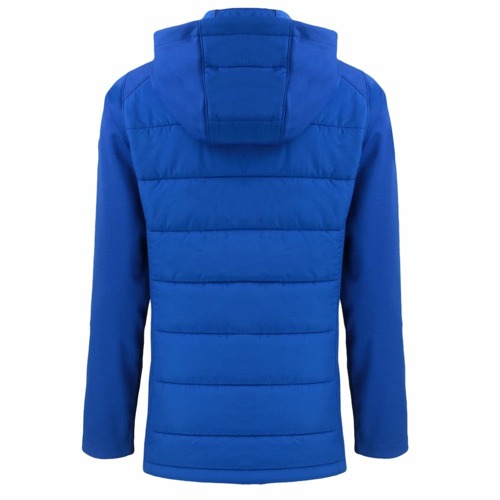 Royal Los Angeles Dodgers Cutter & Buck Women's  Evoke Hybrid Eco Softshell Recycled Full-Zip Hoodie Jacket