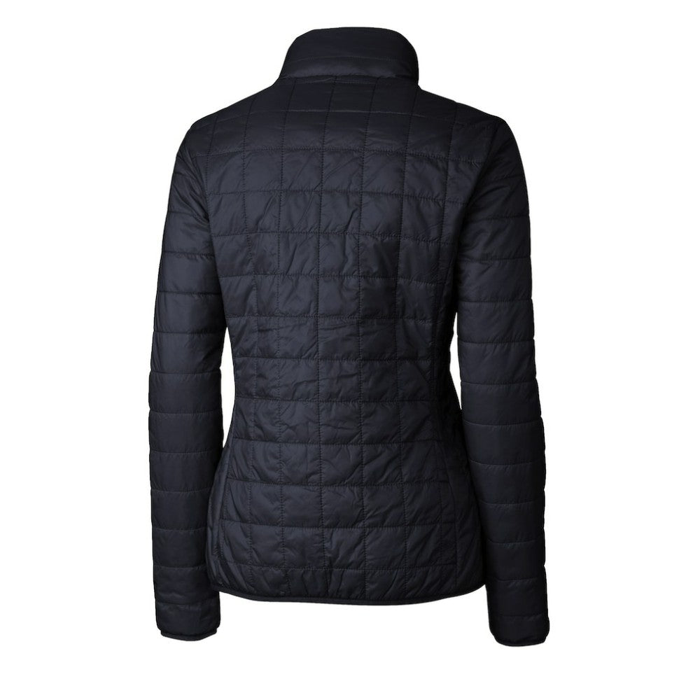 Navy Los Angeles Dodgers Cutter & Buck Women's Rainier PrimaLoft Eco Insulated Full-Zip Puffer Jacket