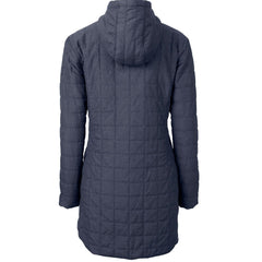 Anthracite Kansas City Royals Cutter & Buck Women's Rainier Primaloft Eco Insulated Hooded Full-Zip Long Coat