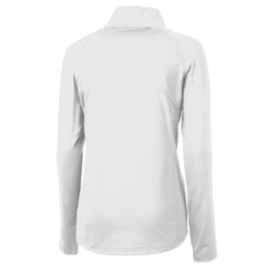 White Philadelphia Phillies Cutter & Buck Women's Cooperstown Collection DryTec Adapt Eco Knit Stretch Recycled Raglan Half-Zip Top
