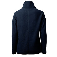 Navy Chicago Cubs Cutter & Buck Women's Cooperstown Collection Cascade Eco Sherpa Fleece Half-Zip Pullover Jacket