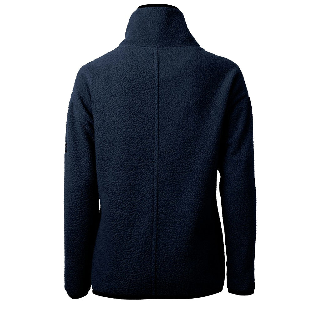 Navy Los Angeles Dodgers Cutter & Buck Women's  Cascade Eco Sherpa Fleece Half-Zip Pullover Jacket