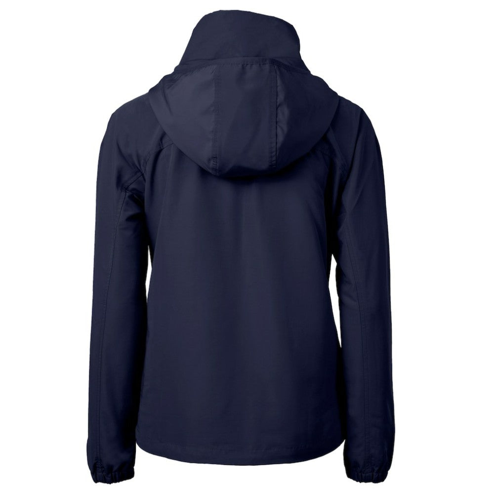 Navy Chicago Cubs Cutter & Buck Women's Cooperstown Collection Charter Eco Recycled Half-Zip Anorak Jacket
