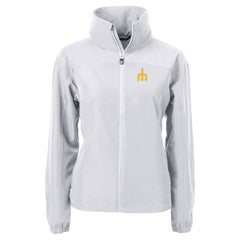 Gray Seattle Mariners Cutter & Buck Women's  Charter Eco Recycled Full-Zip Jacket