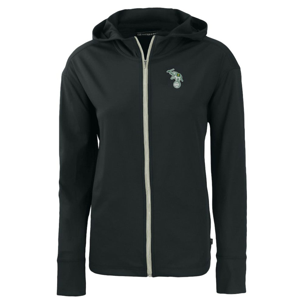 Black Athletics Cutter & Buck Women's Daybreak Eco Recycled Full-Zip Hoodie Jacket