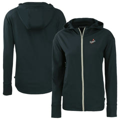 Navy Los Angeles Dodgers Cutter & Buck Women's  Daybreak Eco Recycled Full-Zip Hoodie Jacket
