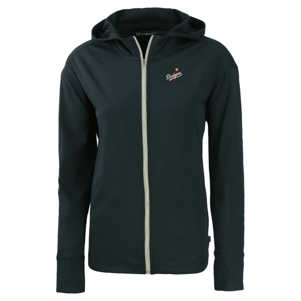 Navy Los Angeles Dodgers Cutter & Buck Women's  Daybreak Eco Recycled Full-Zip Hoodie Jacket