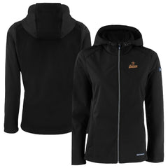 Black Houston Astros Cutter & Buck Women's Evoke Eco Softshell Recycled Full-Zip Jacket