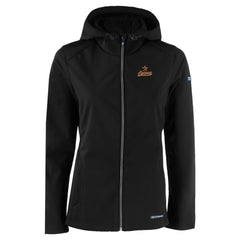 Black Houston Astros Cutter & Buck Women's Evoke Eco Softshell Recycled Full-Zip Jacket