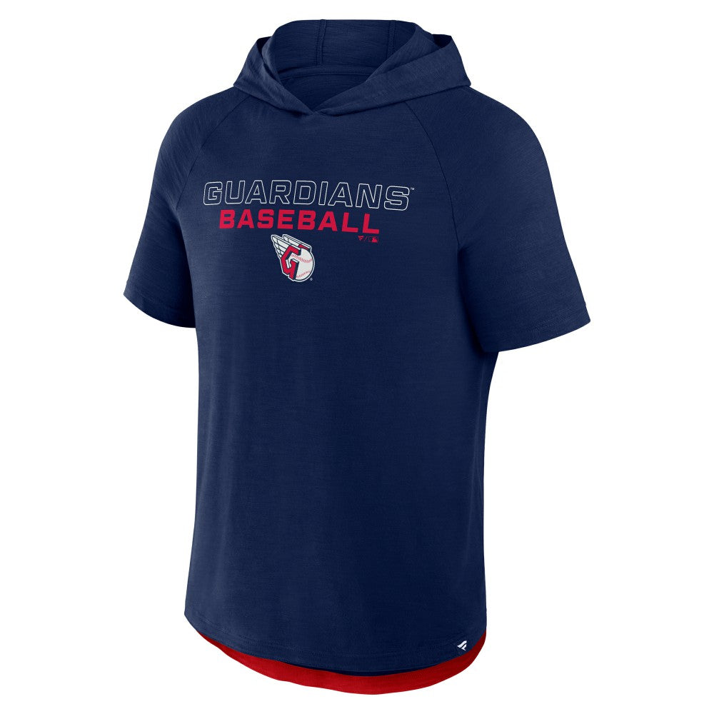 Navy Cleveland Guardians Fanatics Clubhouse Optimal Play Raglan Hoodie T-Shirt