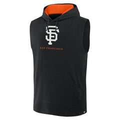 Black San Francisco Giants Fanatics Fire Speed Sleeveless Pullover Hoodie