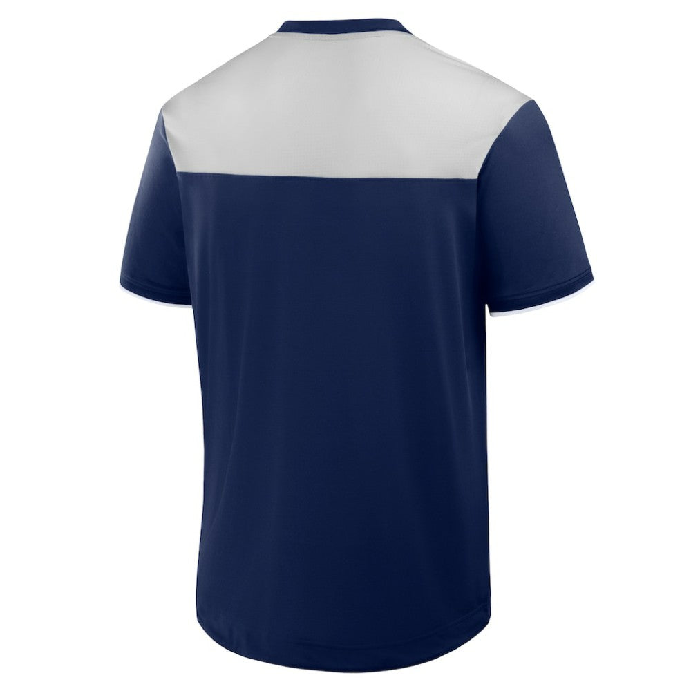 Navy Atlanta Braves Fanatics Walk Off V-Neck T-Shirt
