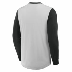 Gray/Black San Francisco Giants Fanatics Clubhouse Long Sleeve Henley Shirt