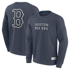 Blue Boston Red Sox Fanatics Elements Future Ground Lettering Pullover Sweatshirt