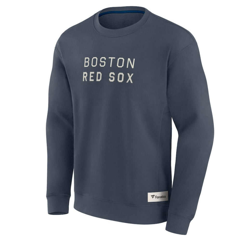 Blue Boston Red Sox Fanatics Elements Future Ground Lettering Pullover Sweatshirt