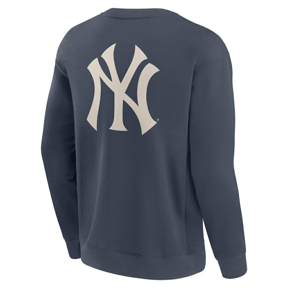Blue New York Yankees Fanatics Elements Future Ground Lettering Pullover Sweatshirt