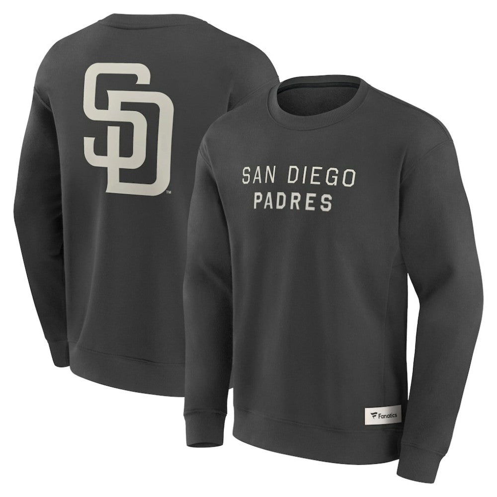 Charcoal San Diego Padres Fanatics Elements Future Ground Lettering Pullover Sweatshirt