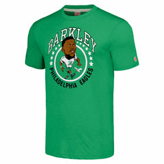 Saquon Barkley  Homage Unisex Caricature Player Tri-Blend T-Shirt - Philadelphia Eagles T-shirts