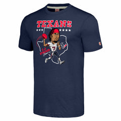 C.J. Stroud  Homage Unisex Caricature Player Tri-Blend T-Shirt - Houston Texans T-shirts