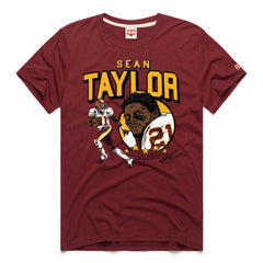 Sean Taylor  Homage Caricature Retired Player Tri-Blend T-Shirt - Washington Commanders T-shirts