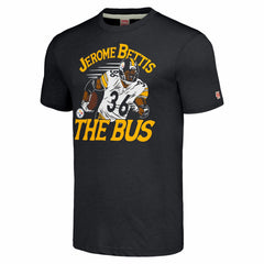 Jerome Bettis  Homage Caricature Retired Player Tri-Blend T-Shirt - Pittsburgh Steelers T-shirts
