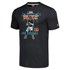 Joe Burrow  Homage Unisex NFL Blitz Player Tri-Blend T-Shirt - Cincinnati Bengals T-shirts