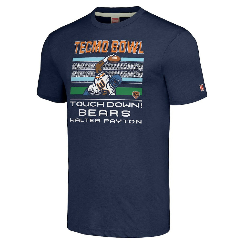 Walter Payton  Homage Unisex Tecmo Bowl Retired Player Graphic Tri-Blend T-Shirt - Chicago Bears T-shirts