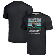 Bo Jackson  Homage Unisex Tecmo Bowl Retired Player Graphic Tri-Blend T-Shirt - Las Vegas Raiders T-shirts