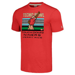 Jerry Rice  Homage Unisex Tecmo Bowl Retired Player Graphic Tri-Blend T-Shirt - San Francisco 49ers T-shirts
