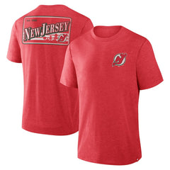 NHL New Jersey Devils Fanatics Fan Lanes Tri-Blend T-Shirt