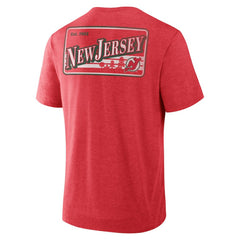 NHL New Jersey Devils Fanatics Fan Lanes Tri-Blend T-Shirt