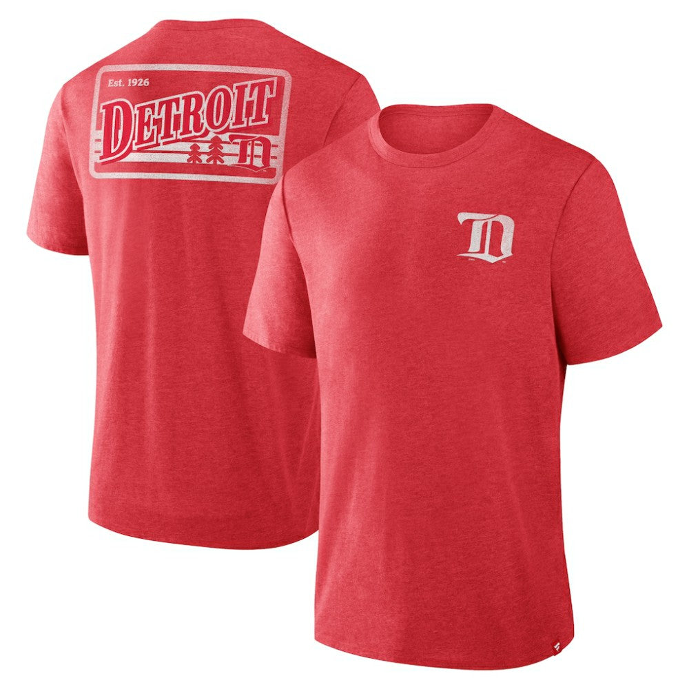 NHL Detroit Red Wings Fanatics Fan Lanes Tri-Blend T-Shirt