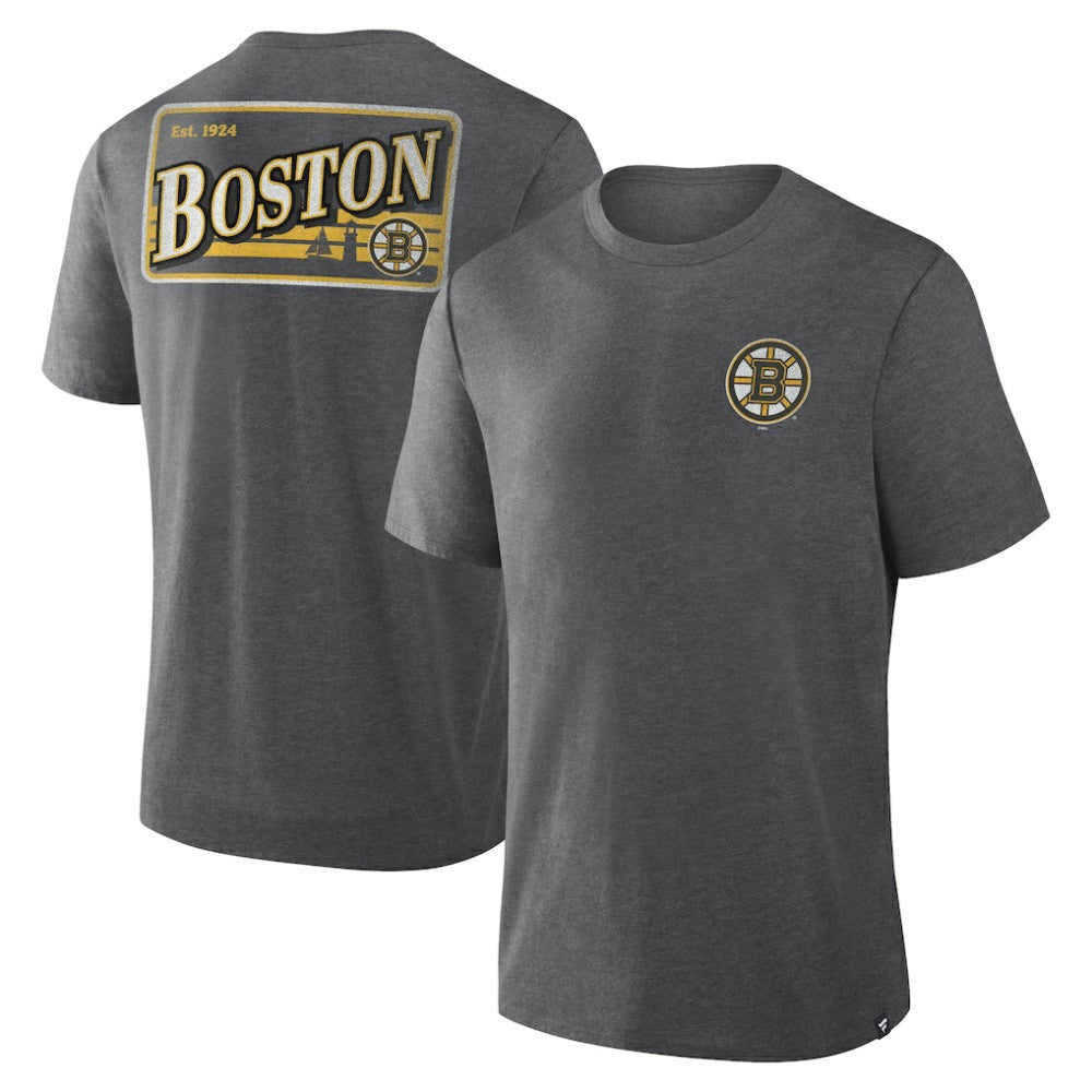 NHL Boston Bruins Fanatics Fan Lanes Tri-Blend T-Shirt