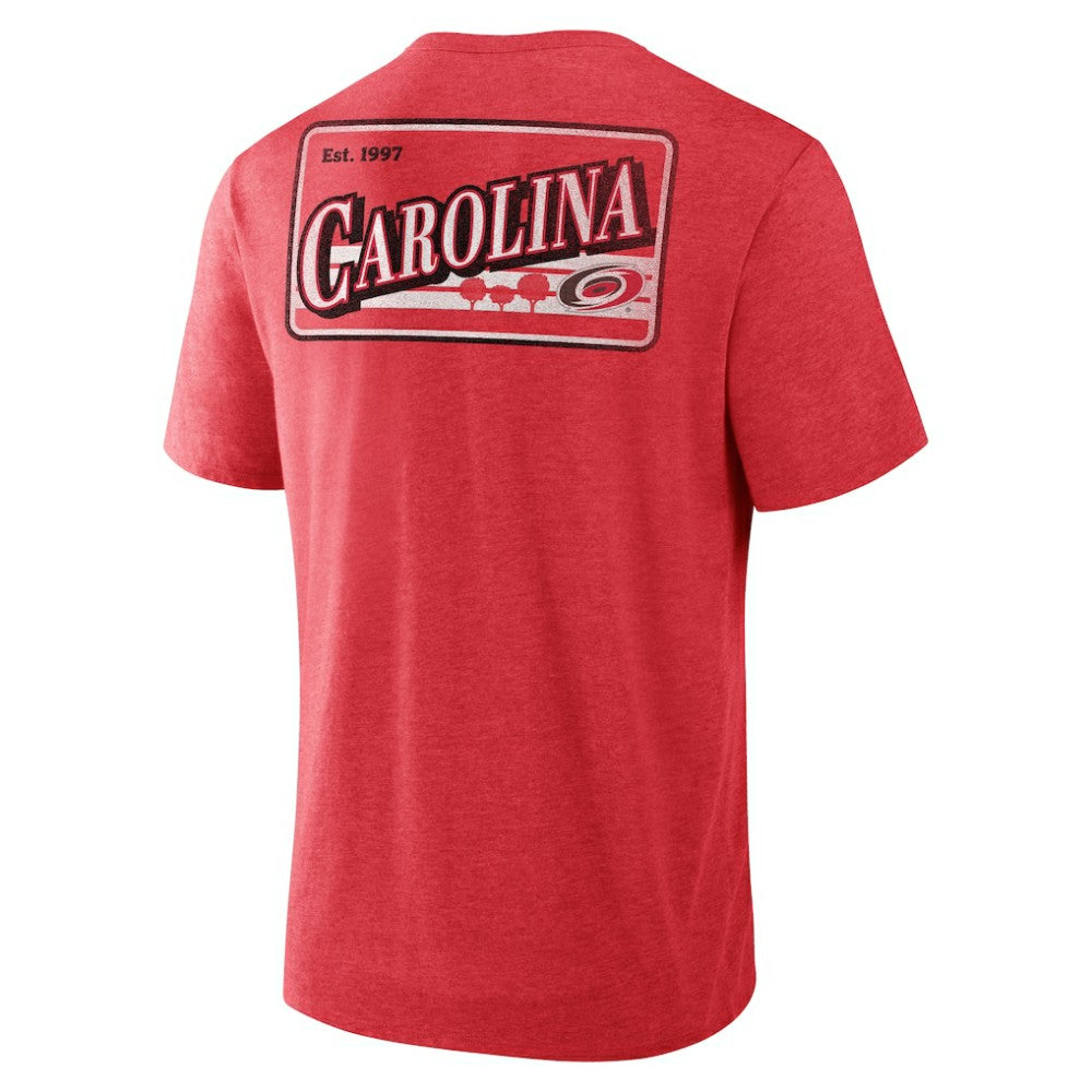 NHL Carolina Hurricanes Fanatics Fan Lanes Tri-Blend T-Shirt