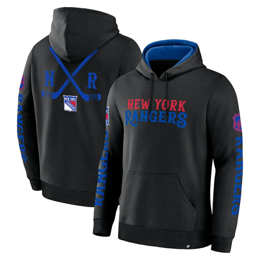 NHL New York Rangers Fanatics Big City Legacy Fleece Pullover Hoodie