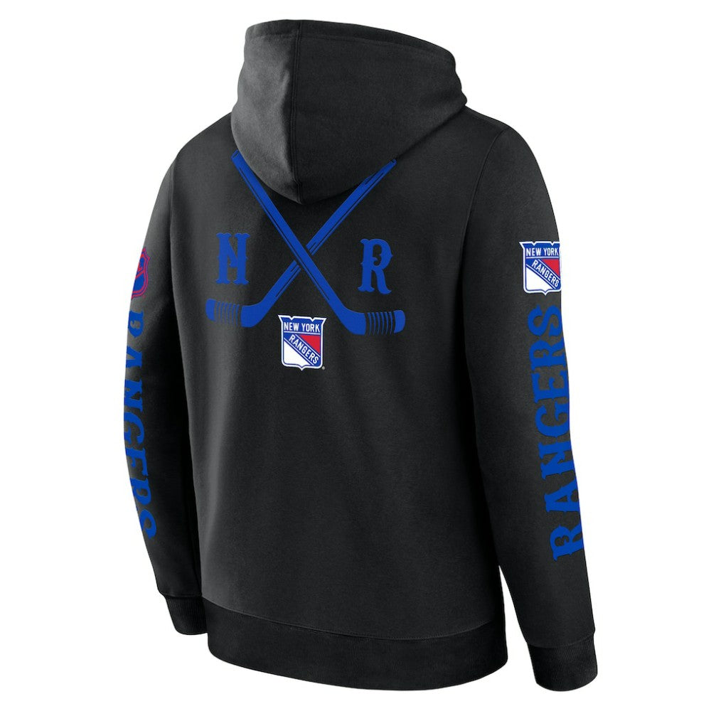 NHL New York Rangers Fanatics Big City Legacy Fleece Pullover Hoodie