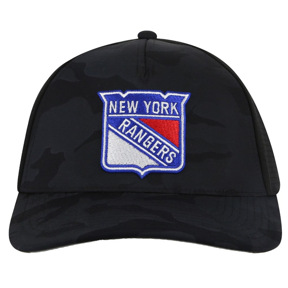 NHL New York Rangers American Needle Valin Camo Super Tech Vented Adjustable Hat