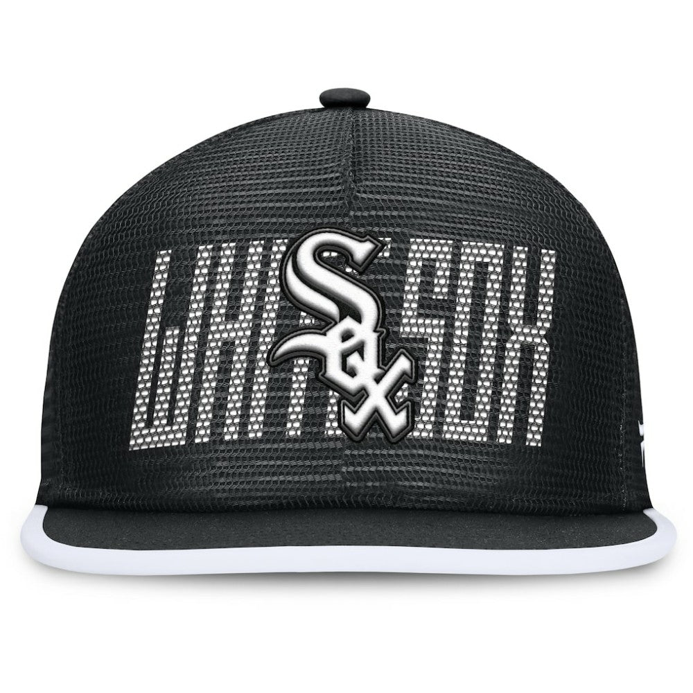 Black Chicago White Sox Fanatics Let's Glow Line Drive Snapback Hat