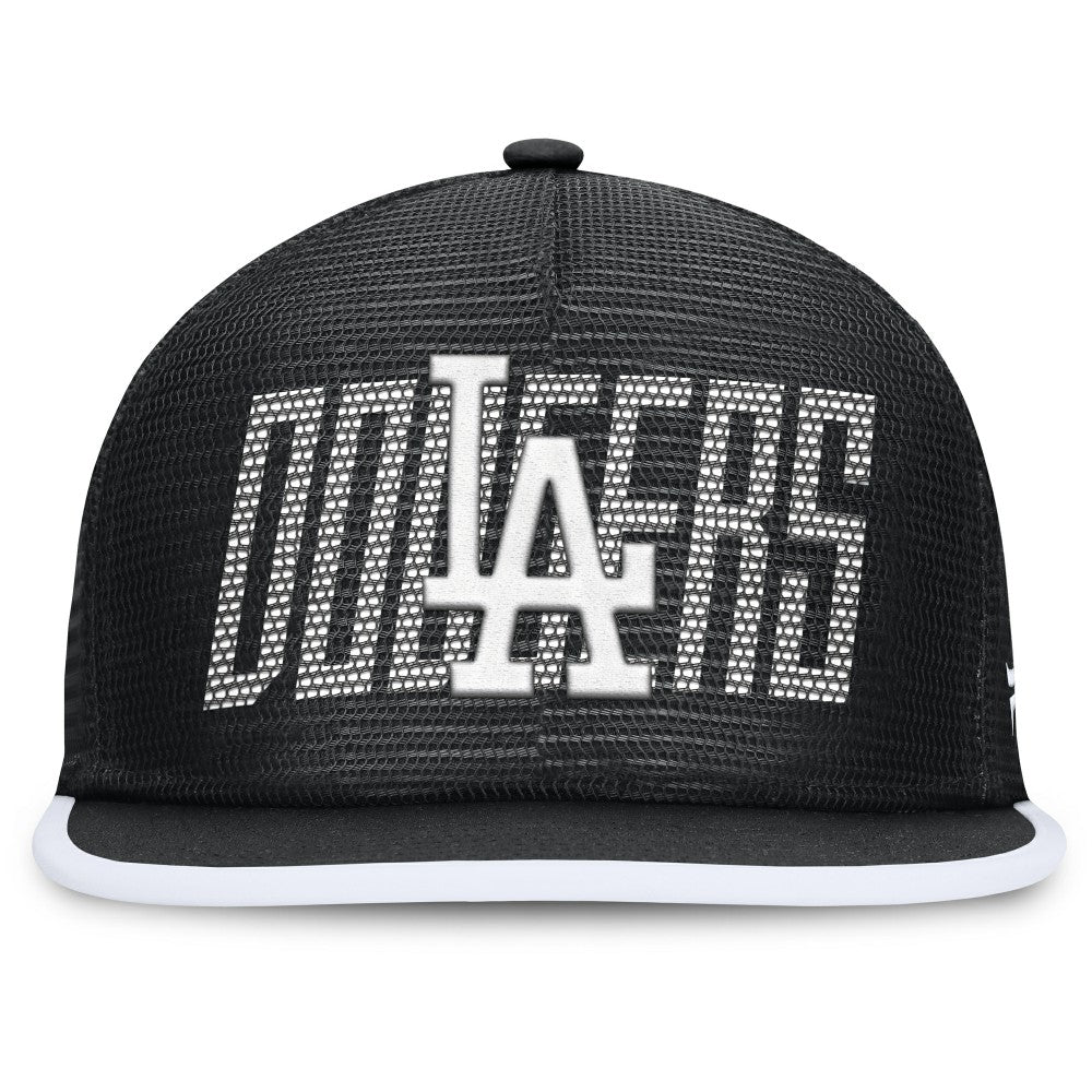 Black Los Angeles Dodgers Fanatics Let's Glow Line Drive Snapback Hat