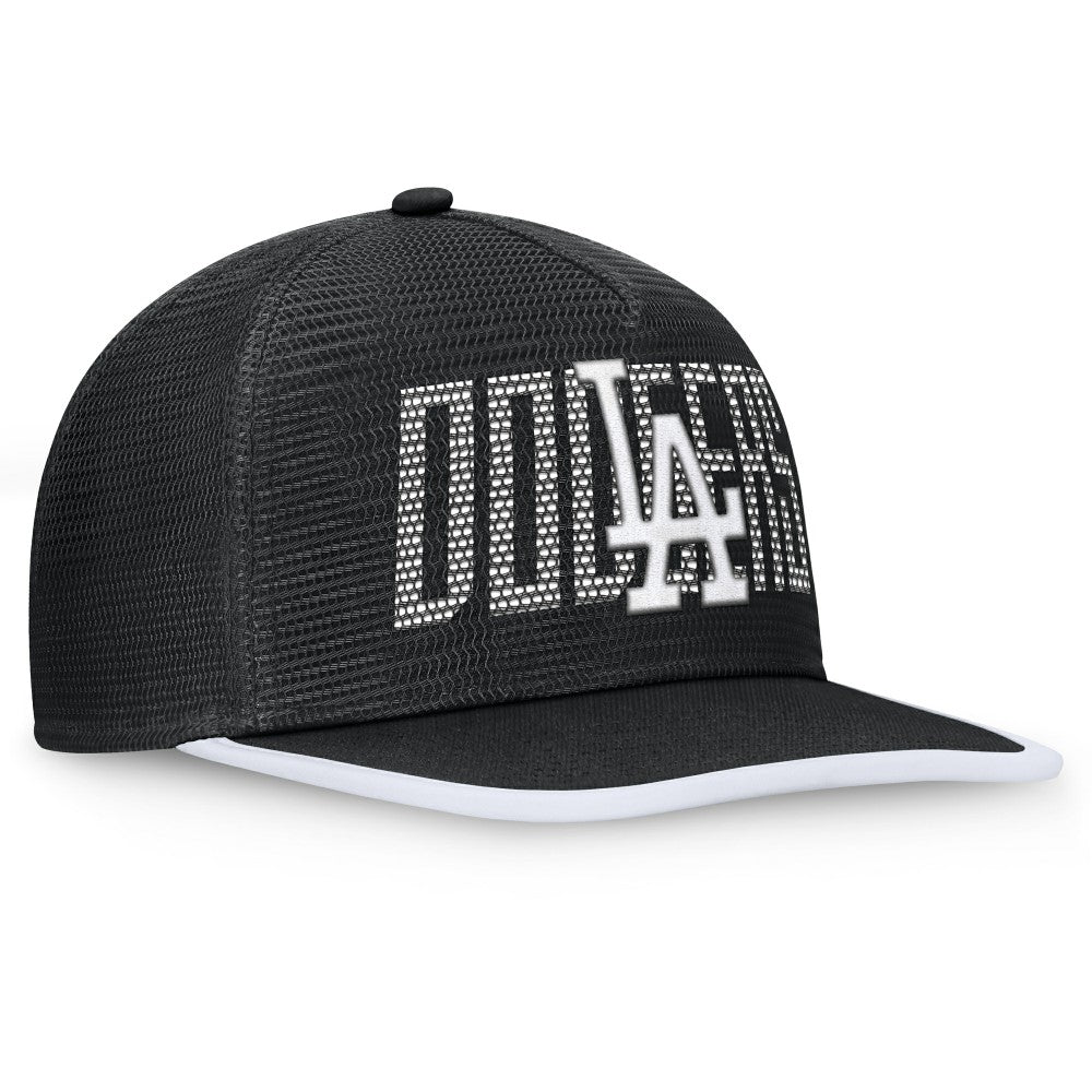 Black Los Angeles Dodgers Fanatics Let's Glow Line Drive Snapback Hat
