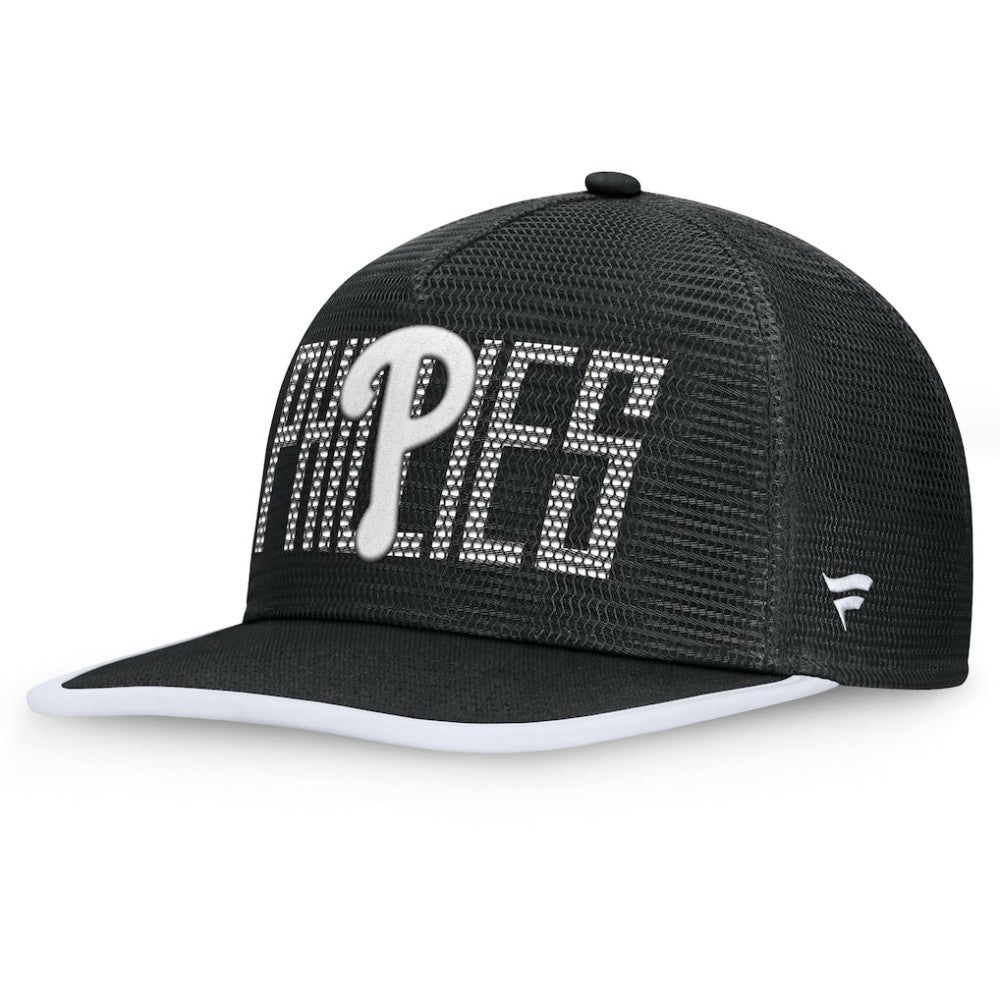 Black Philadelphia Phillies Fanatics Let's Glow Line Drive Snapback Hat