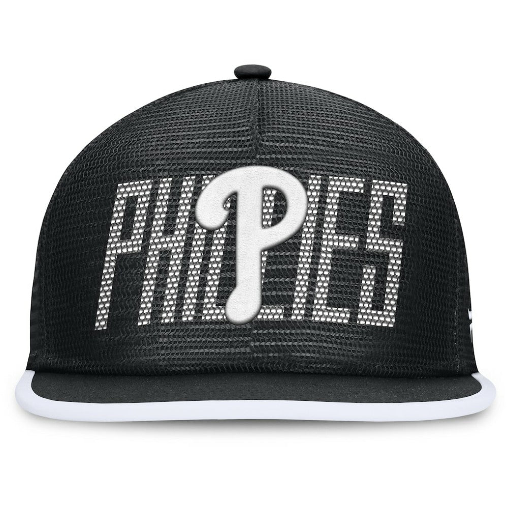 Black Philadelphia Phillies Fanatics Let's Glow Line Drive Snapback Hat