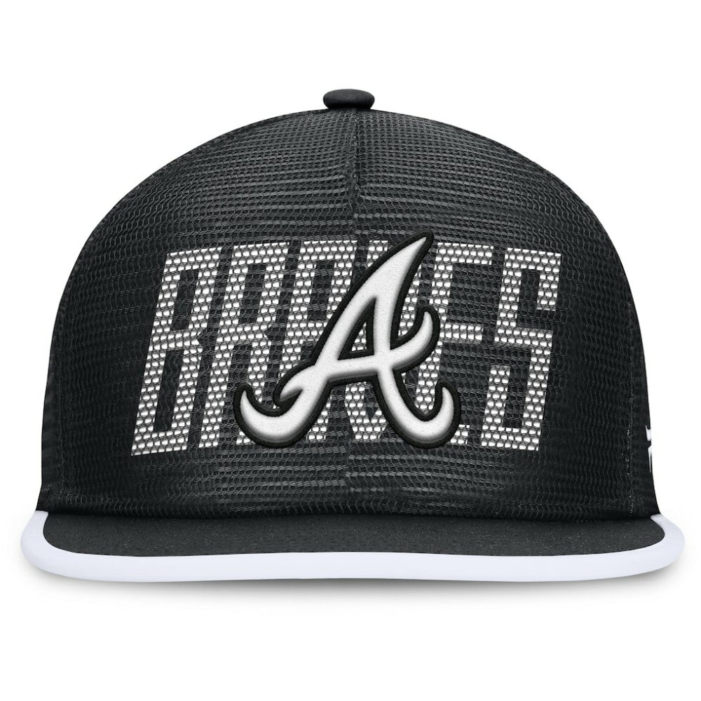 Black Atlanta Braves Fanatics Let's Glow Line Drive Snapback Hat