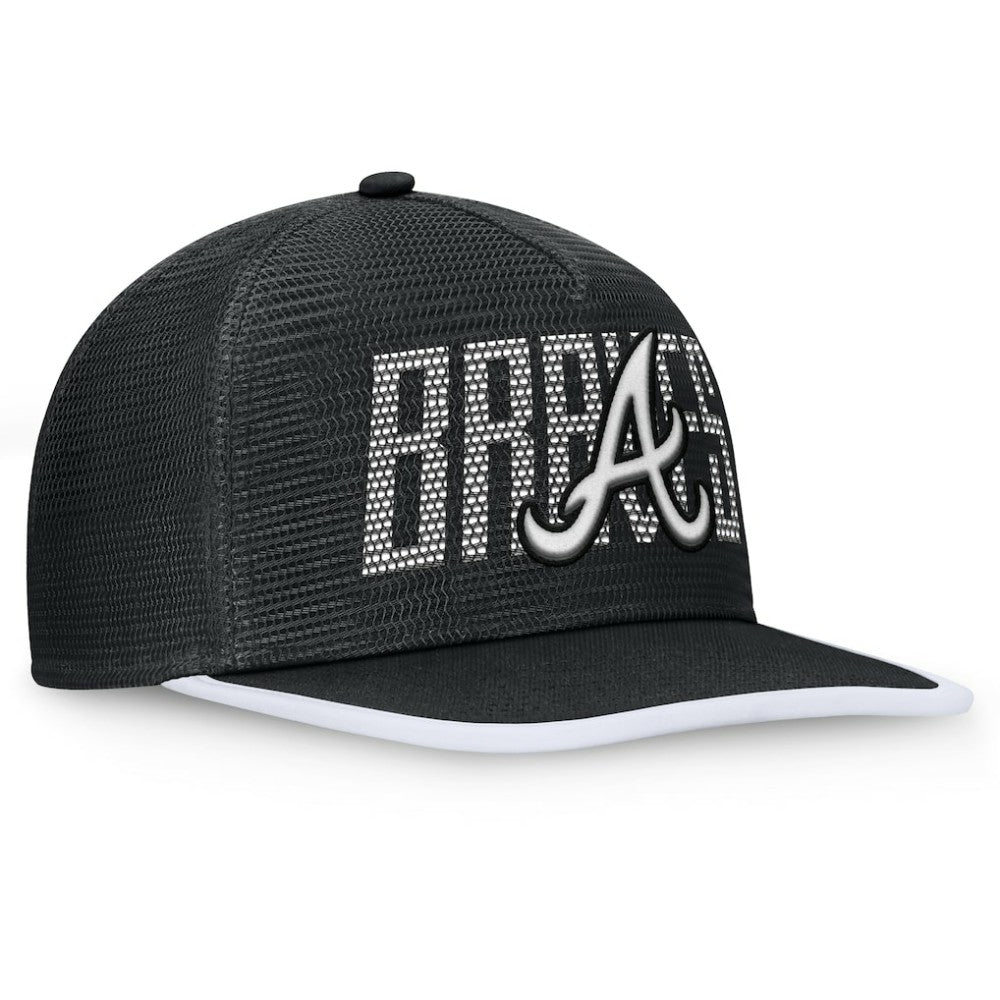 Black Atlanta Braves Fanatics Let's Glow Line Drive Snapback Hat