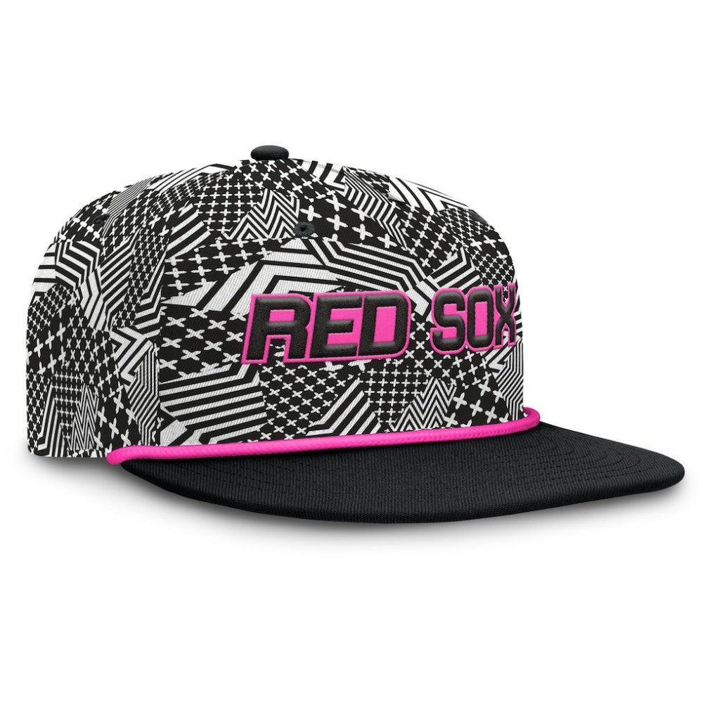 Black Boston Red Sox Fanatics Let's Glow Moon Shot Snapback Hat