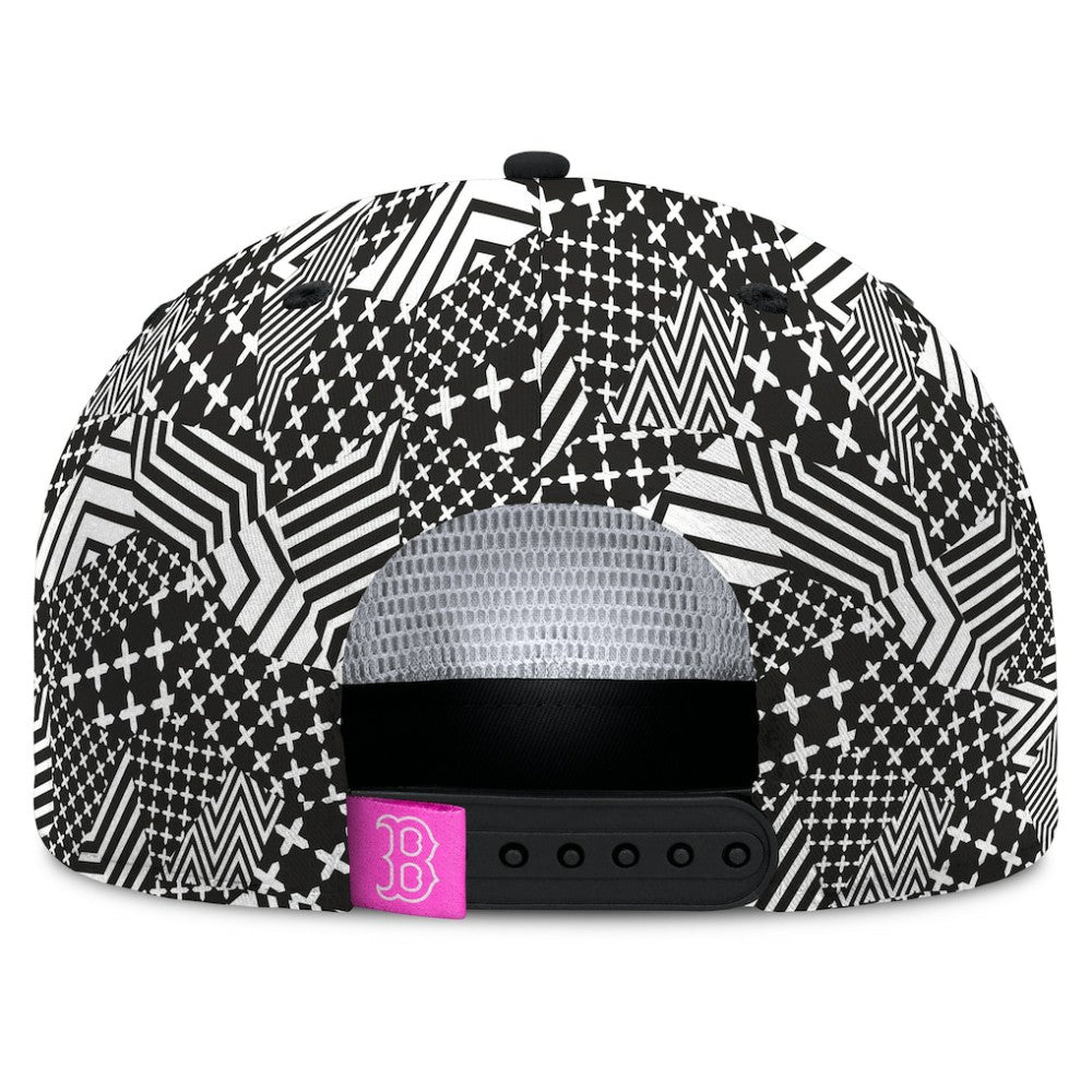 Black Boston Red Sox Fanatics Let's Glow Moon Shot Snapback Hat