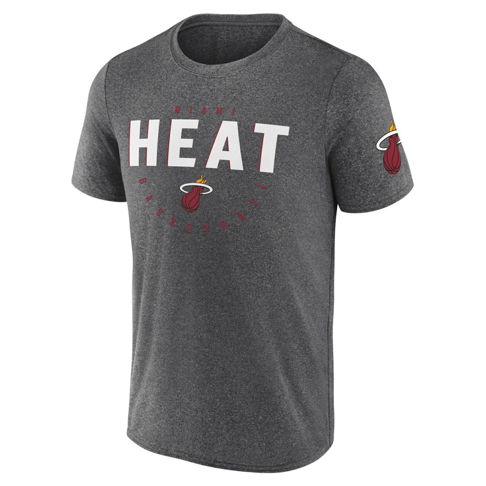 Miami Heat Logo Athletic Block Practice Performance T-Shirt