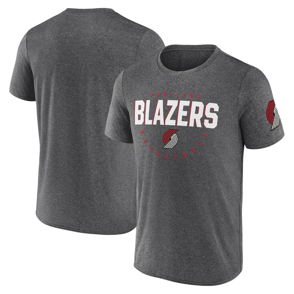 Portland Trail Blazers Logo Athletic Block Practice Performance T-Shirt